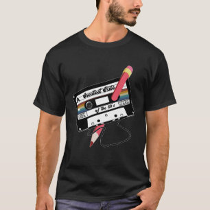 Camiseta Casete retro de 80 con lápiz par temático de 80