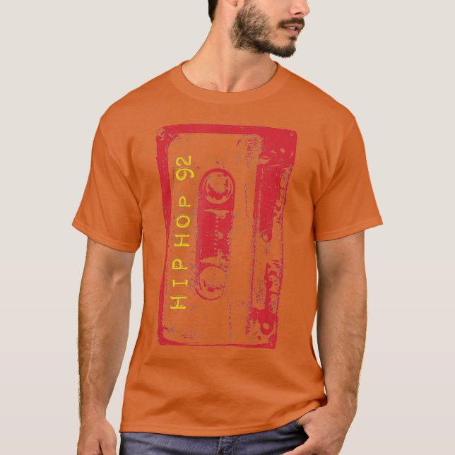 Camiseta Casete retro de cinta de mezcla de rap de hip Hop  (Anverso)