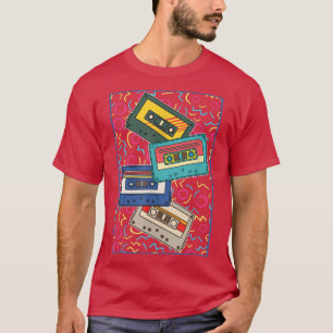Camiseta Casetes antiguos de mixtape Lover 80s Ca