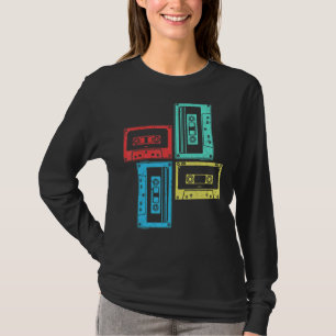 Camiseta Casetes Retro 80 Viejos Ochenta