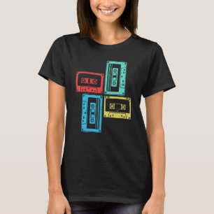 Camiseta Casetes Retro 80 Viejos Ochenta