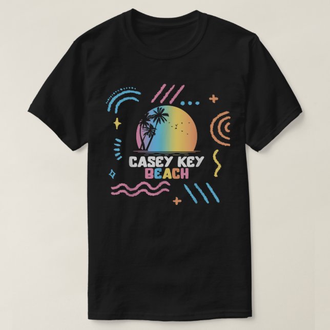Camiseta Casey Key Beach Surfing Vacation Family Mating t (Diseño del anverso)