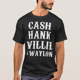 Camiseta Cash Hank Willie Y Waylon Country Music Zip