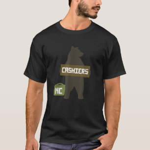 Camiseta Cashiers North Carolina NC Cute Hitchwalk Bear