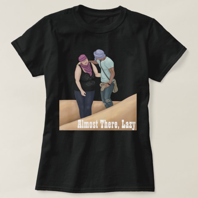 Camiseta Casi ahí, perezoso (Diseño del anverso)