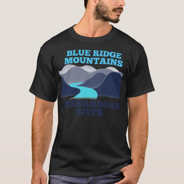 Camiseta Casi el cielo Virginia Occidental Montañas Blue Ri (Anverso)