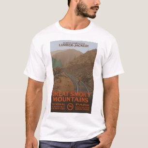 Camiseta ¡Casi Lumber Jacking! - Grandes Montañas Smoky Nat