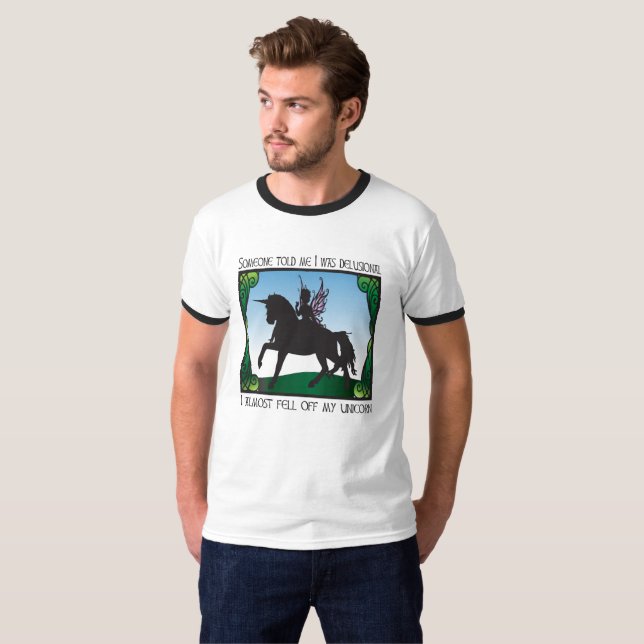 Camiseta Casi se cayó de mi unicornio (Anverso completo)