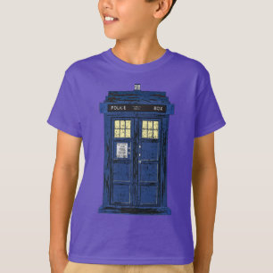 Camiseta Casilla de llamadas públicas de la policía azul -