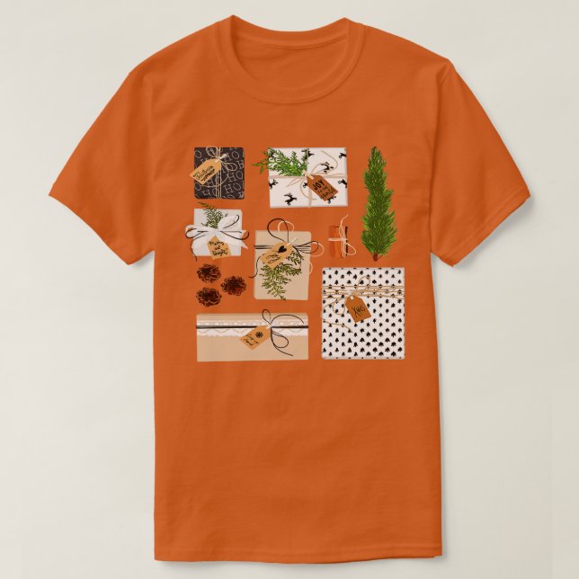 Camiseta CASILLA DE REGALO DE navidades (Diseño del anverso)