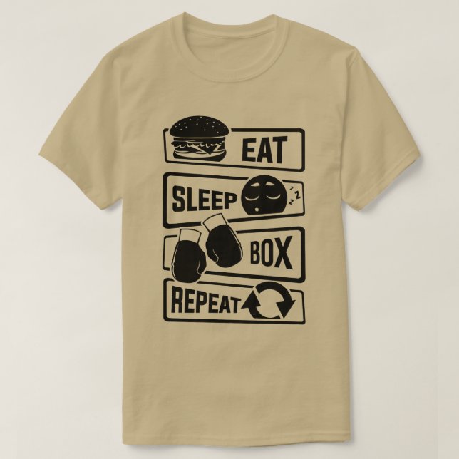 Camiseta Casilla de sueño de repuesto Cajón de boxeo de rep (Diseño del anverso)