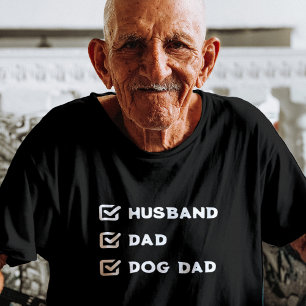 Camiseta Casilla de verificación simple, marido, papá, papá