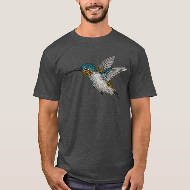 Camiseta Casilla del tanque Hummingbird (Anverso)