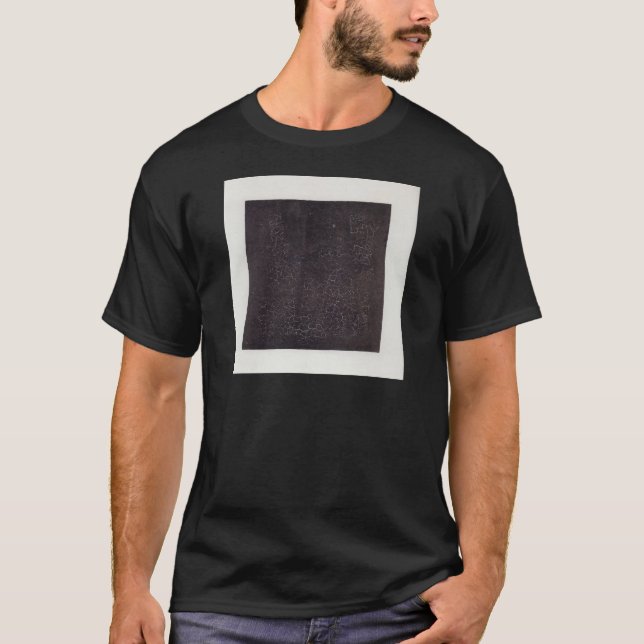 Camiseta Casilla negra de Kazimir Malevich (Anverso)
