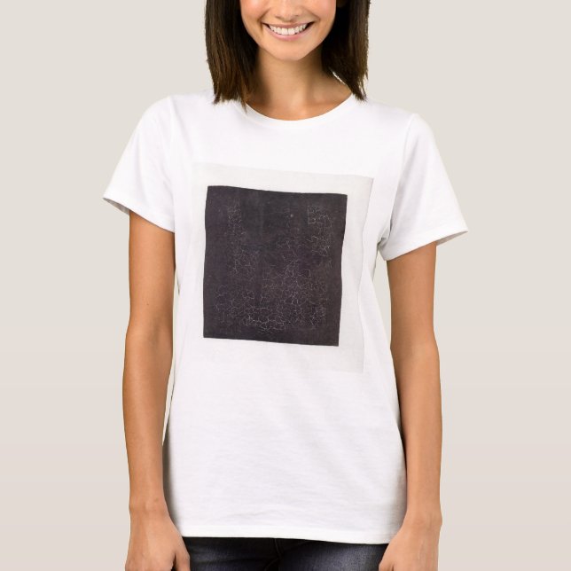 Camiseta Casilla negra de Kazimir Malevich (Anverso)