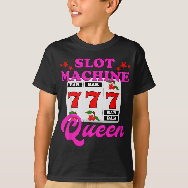 Camiseta Casin de apuestas de Slot Machine Queen Casino Las (Anverso)