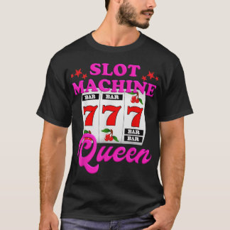 Camiseta Casin de apuestas de Slot Machine Queen Casino Las