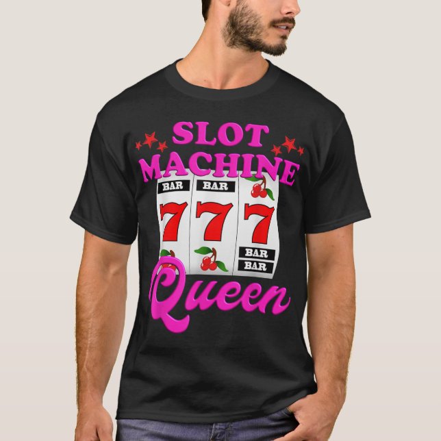Camiseta Casin de apuestas de Slot Machine Queen Casino Las (Anverso)
