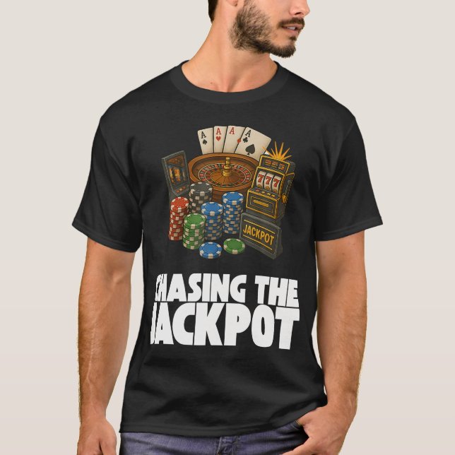 Camiseta Casino Chips Roulette Slots Poker Vegas Gambling C (Anverso)