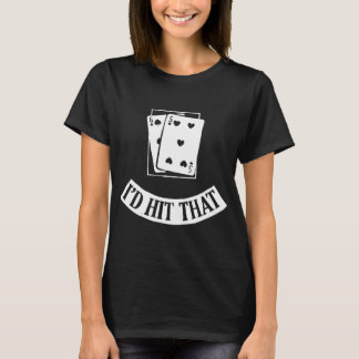 Camiseta Casino divertido Las del juego de la veintiuna de