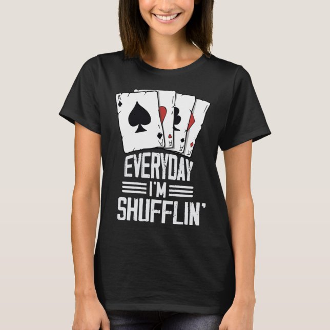 Camiseta casino for men card shuffler casino gambler  1 (Anverso)