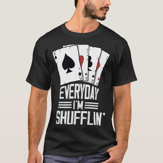 Camiseta casino for men card shuffler casino gambler  1 (Anverso)