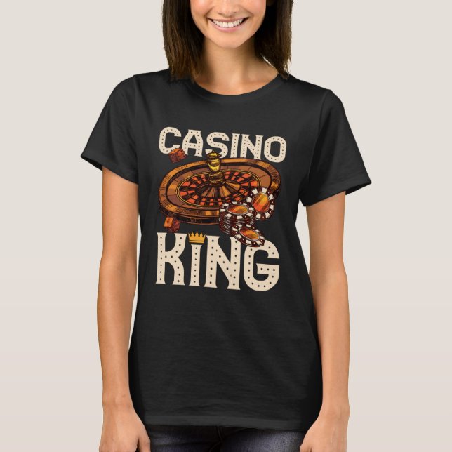 Camiseta casino for men casino king gambler (Anverso)
