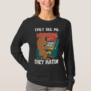 Camiseta Casino Gambling Machine Gambling Hall Free Spins