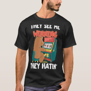 Camiseta Casino Gambling Machine Gambling Hall Free Spins 1