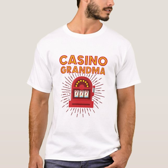 Camiseta Casino Grandma Slot Machine Gambling Abuela (Anverso)