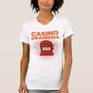 Camiseta Casino Grandma Slot Machine Gambling Abuela