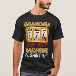 Camiseta Casino Granny GRANDMA LUCKY SLOT MACHINE SHIRT 777