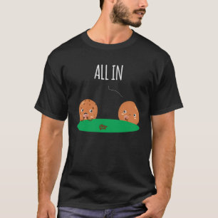 Camiseta casino para hombres galletas jugando al póquer 1