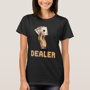 Camiseta casino para hombres negro jack crupier jugador 1