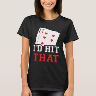 Camiseta casino para hombres que golpearía a ese jugador