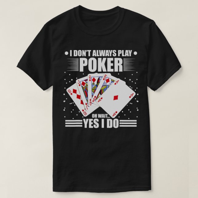Camiseta Casino Poker Player Blackjack Tarjetas de juego Gr (Diseño del anverso)