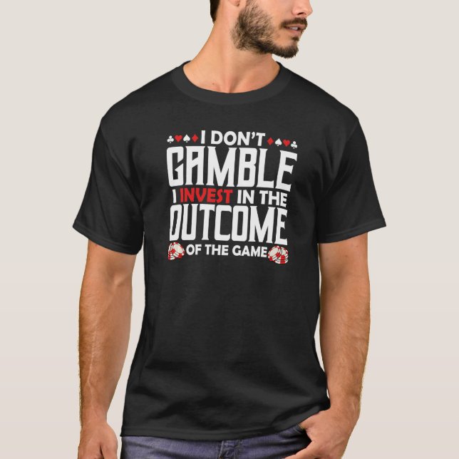 Camiseta Casino Slot Machine Card Poker Chips Gamber (Anverso)