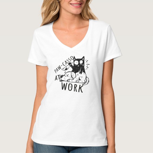 Camiseta Caso de pezuña en el trabajo (Anverso)