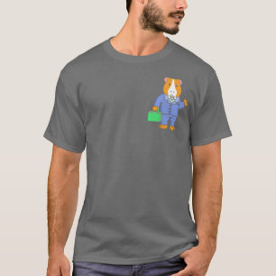 Camiseta Caso de trabajo de cerdo en Guinea, oficina divert