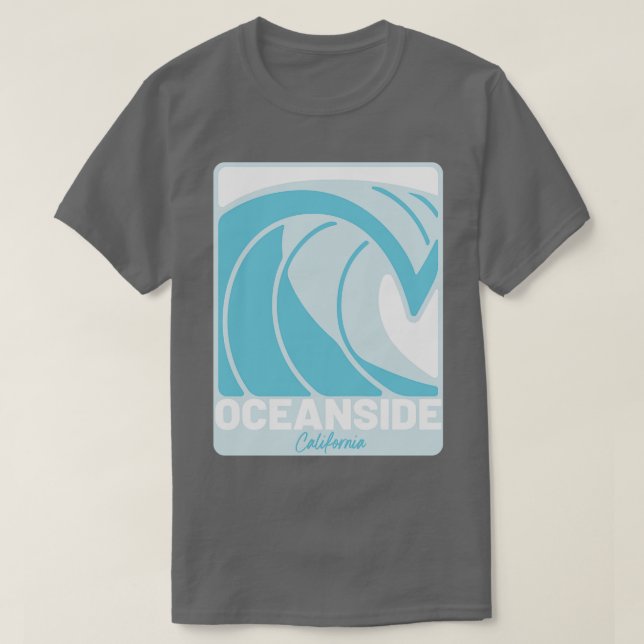 Camiseta Caso Oceanside Beach California Atlantic Ocean FL  (Diseño del anverso)