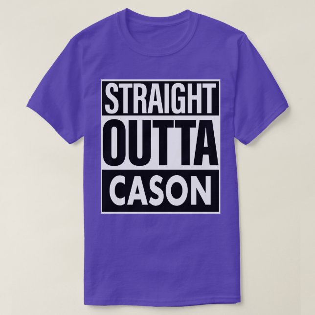 Camiseta Cason Name Straight Outta Cason (Diseño del anverso)