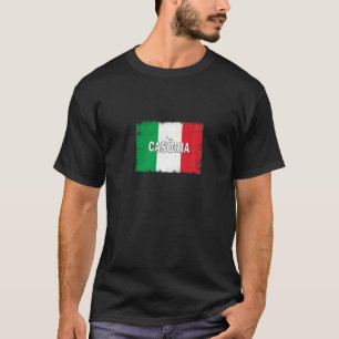 Camiseta Casoria Italia Ciudad con bandera italiana