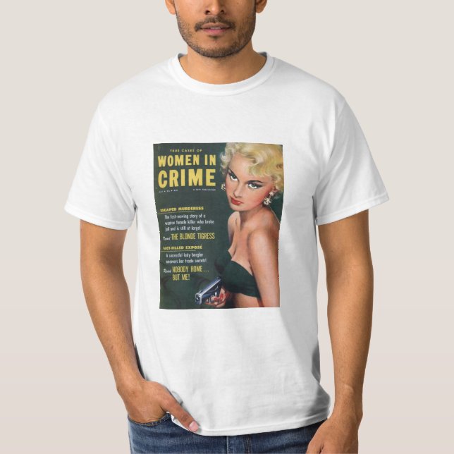Camiseta Casos verdaderos de mujeres en el crimen 1954-07 (Anverso)