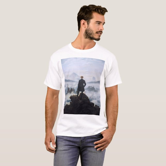 Camiseta CASPAR DAVID FRIEDRICH - Wanderer sobre el mar (Anverso completo)