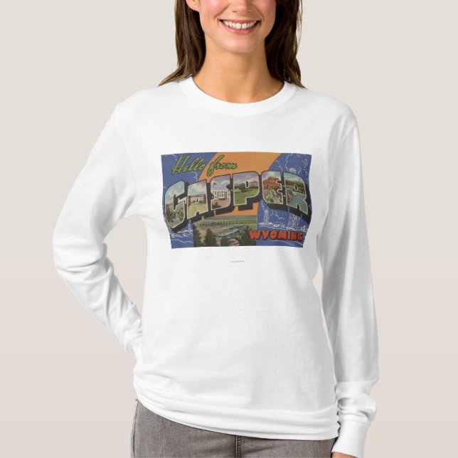 Camiseta Casper, Wyoming - escenas grandes de la letra (Anverso)