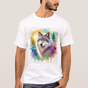 Camiseta Caspian Steppe Wolf 290824AREF141 - Watercolor