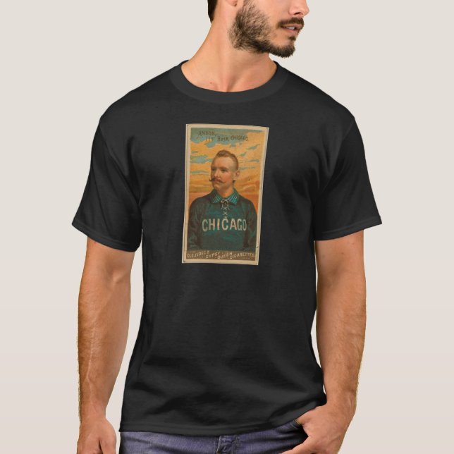 Camiseta Casquillo Anson, medias del blanco de Chicago (Anverso)