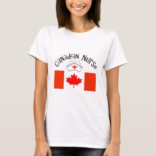 Camiseta Casquillo canadiense de la enfermera de la