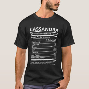 Camiseta Cassandra Name T Shirt - Cassandra Nutritional Y