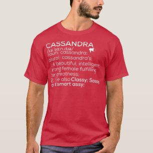 Camiseta Cassandra Nombre Cassandra Definición Cassandra Fe